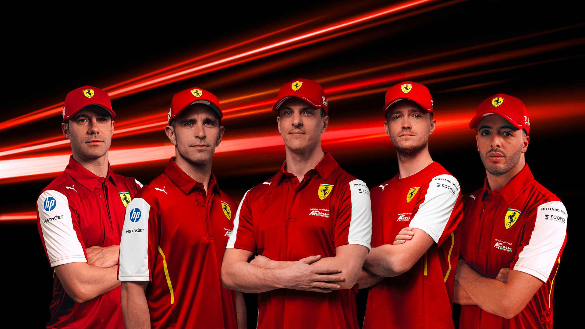 In-app — i piloti Ferrari
