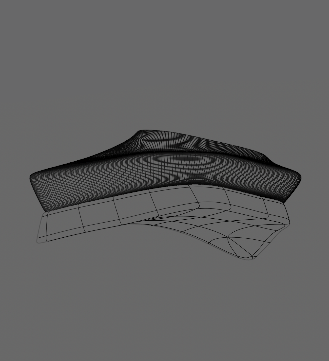 Render 3D dello scudo protettivo magnetico NO_CAP, protezioni modulari magnetiche per skateboarding protection — Design by Marco De Nicolò