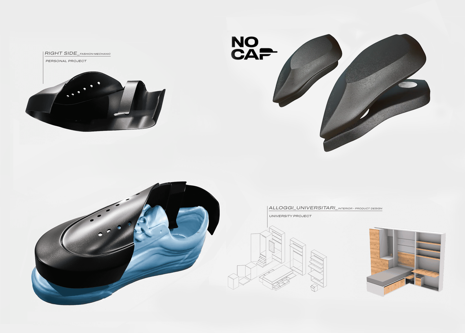 Product design — render di prodotto e progetti